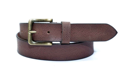 Mens Leather Belt - Buckle Material: Zinc