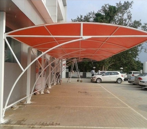 Car Parking Awning - Color: Orange