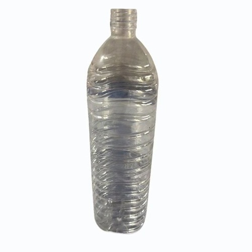 Water Bottle - Plastic, 1 Liter, Transparent | Lightweight, Eco-Friendly, Leak and Water Resistant, Round Shape with Screw Cap
