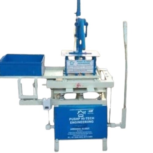 Manual Block Making Machine - Color: Blue And White