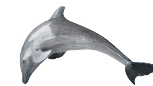 Dolphin Fiber Statue