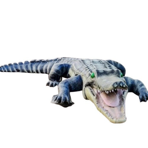 Fiber Crocodile Statue