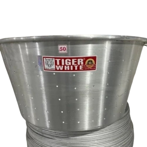 Silver Aluminium Rice Strainer