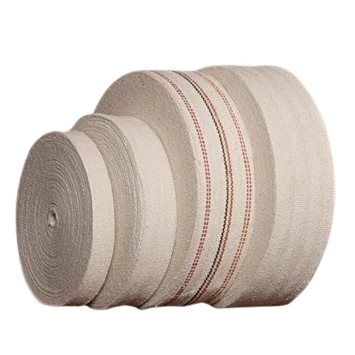 Cotton Niwar Tape - Cotton Material Roll Packaging Off White Color | Durable Plain Texture Ideal for Bag Usage and Applications