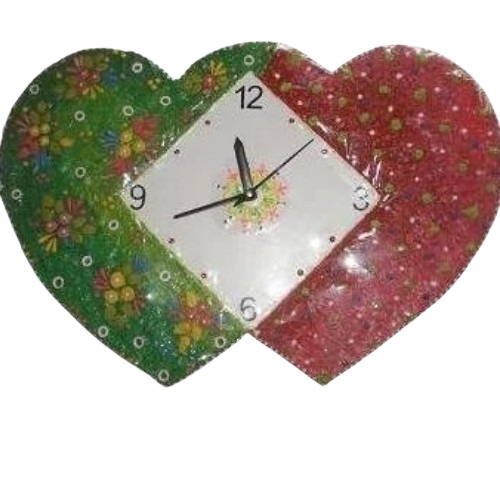 Heart Shaped Wall Clock By Raj Art Galeery