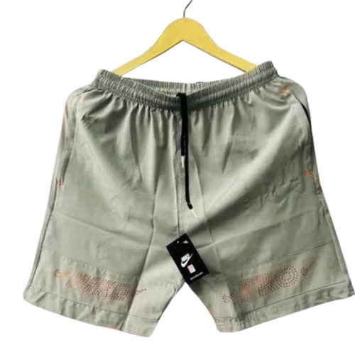 Men Grey Polyester Shorts
