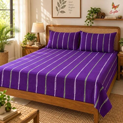 Blue Plain Bed Sheet