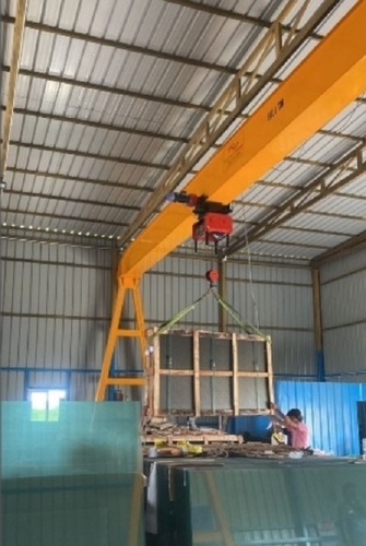 Double Girder Semi Gantry Crane - Application: Industrial
