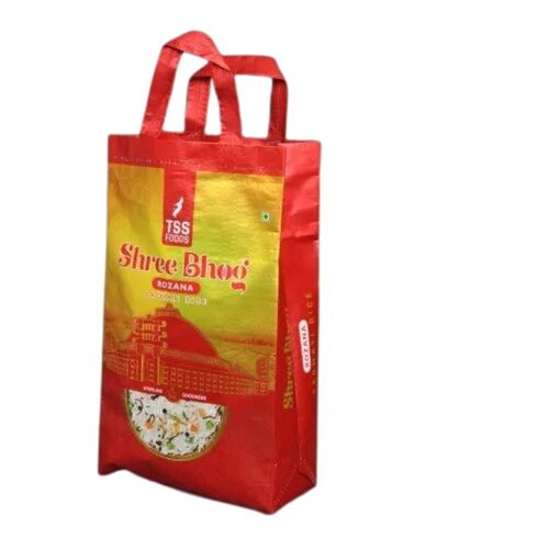 PP Woven Bags - 50 Micron Tear Resistant Water Resistant High Strength Reusable Eco Friendly Lightweight Fabric with Flexiloop and Patch Handles