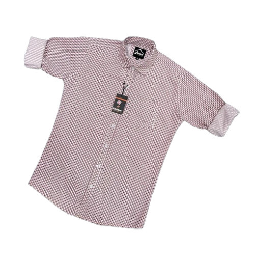 Printed Laffer Men Cotton Shirt - Feature: Shrink Resistant