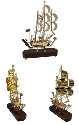 Brass Gold Made Nautical Ships
