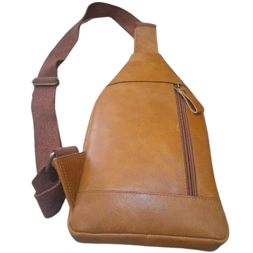 Leather Sling Chest Bag