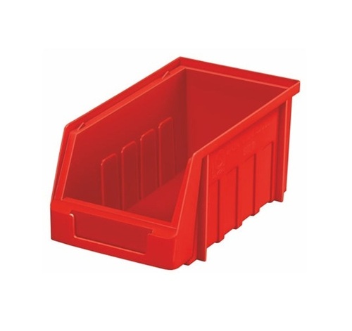 Red Plastic Storage Bins