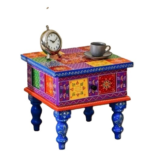 Wooden Painted Side Table