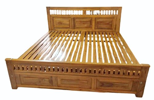 Wooden Bed - Color: Brown