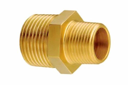 Brass Hex Unequal Nipple