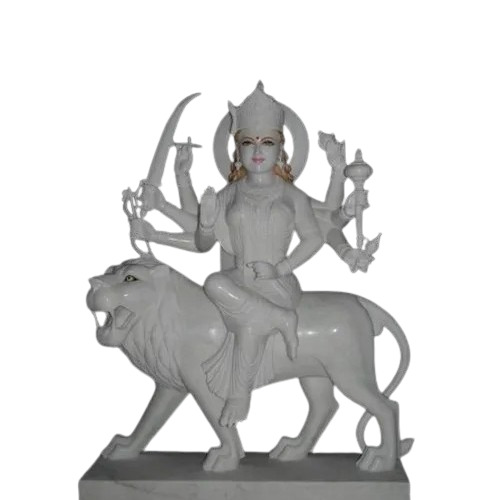 Marble Durga Statue 