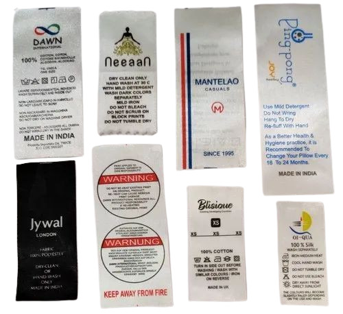 Printed Wash Label 