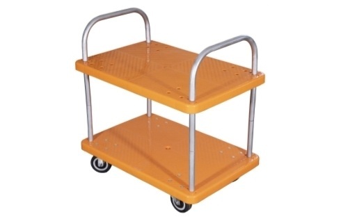  2 Layer Plastic Platform Trolley