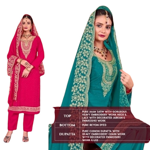 Cotton Embroidery Suit