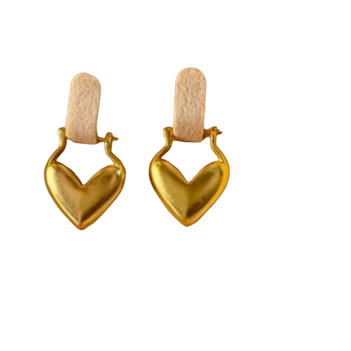 Heart Hoops Earrings