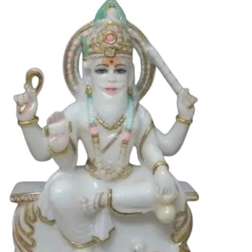 Marble God Status - Color: White