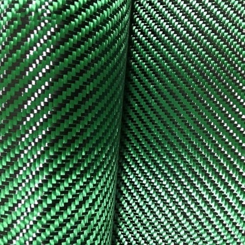 Green Carbon Fiber Fabric