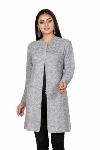 Semi Open Long Cardigan