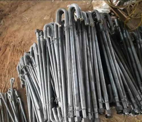 Ms Foundation Bolt Available In Haridwar Uttarakhand For Industrial Construction - Color: Black