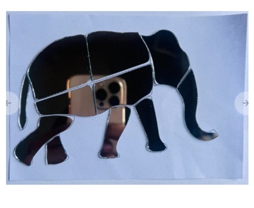 Fancy Elephant Shape Mirror H-108