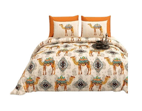 Printed Cotton Double Bed Sheets 7 - Color: Multicolor