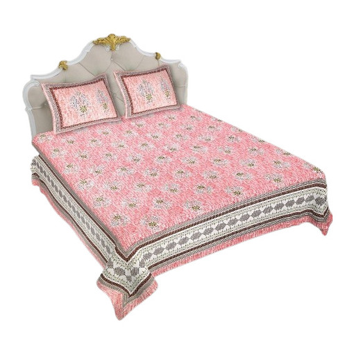 Cotton Printed Bedsheet - Color: Multicolor