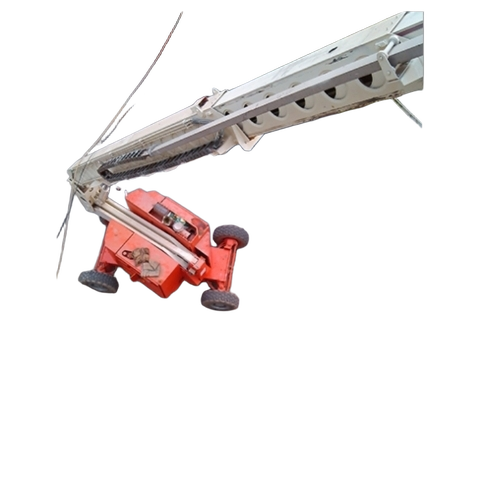 Orange Concrete Placing Boom