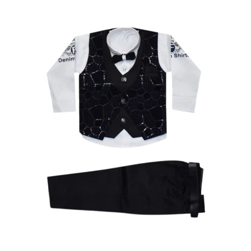 Three Piece Baba Suit - Decoration Material: Cloths