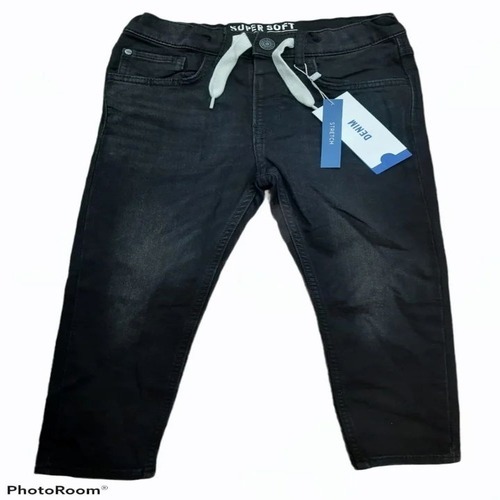 Black Kids Denim Jeans - Age Group: 10-12 Years
