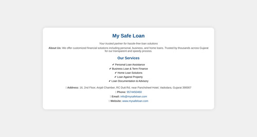Salaried Personal Loan