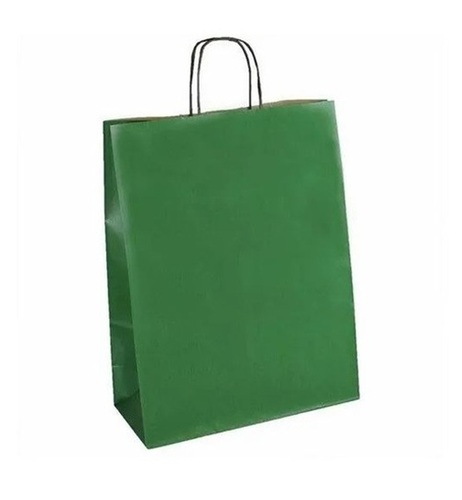 Green Plain Paper Bag