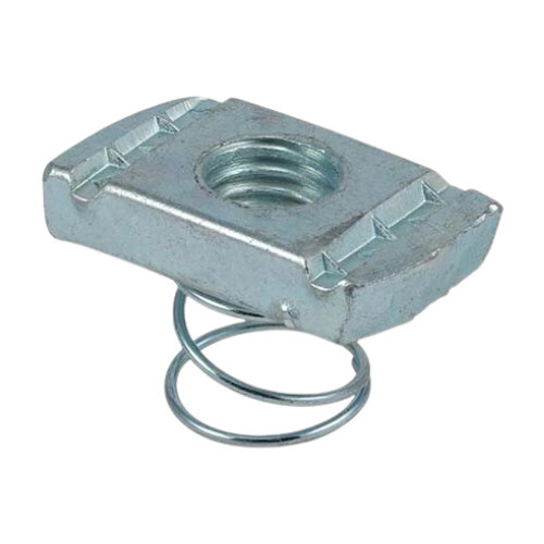 Spring Nuts - Color: Silver Zinc Coating