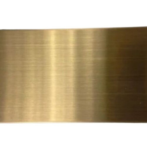 Stainless Steel Rose Gold Finish Sheet - Color: Golden