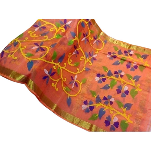 Resham Muslin Saree