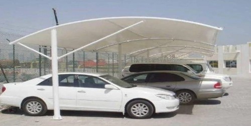 Car Parking Shed - Color: White