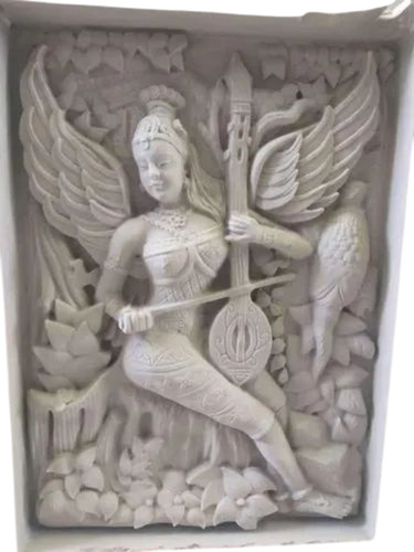 Welcome Lady Stone Carving