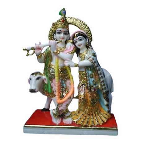Marble Radha Krishna Statue