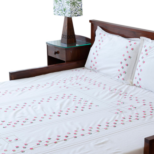Embroidered Designer Bed Sheet