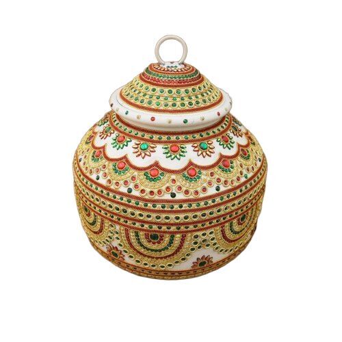 Handicraft Pot - Color: White