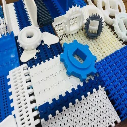 Plastic Modular Conveyor Belt - Color: Multi