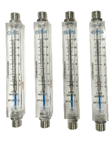Acrylic Body Rotameter - Color: Transparent