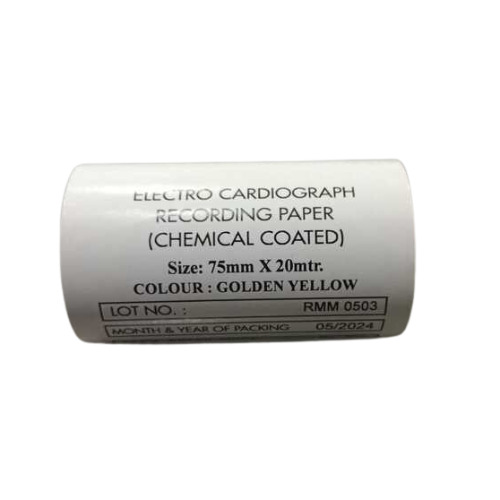 Ecg Paper Roll 75Mm X 20Mtr - Paper Weight: 75 Milligram (Mg)