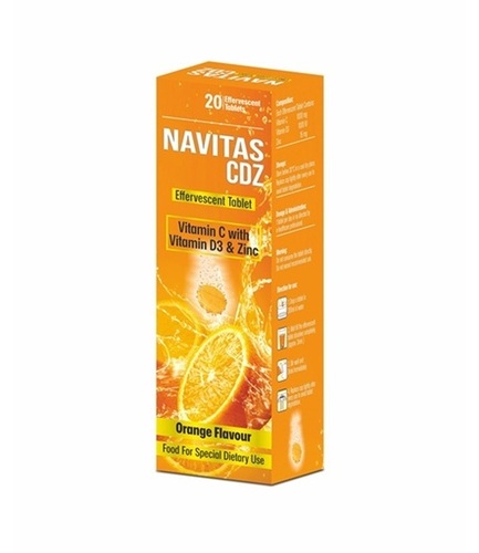 Vitamin C With Vitamin D3 Zinc Effervescent Tablets