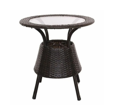 Brown Wicker Table